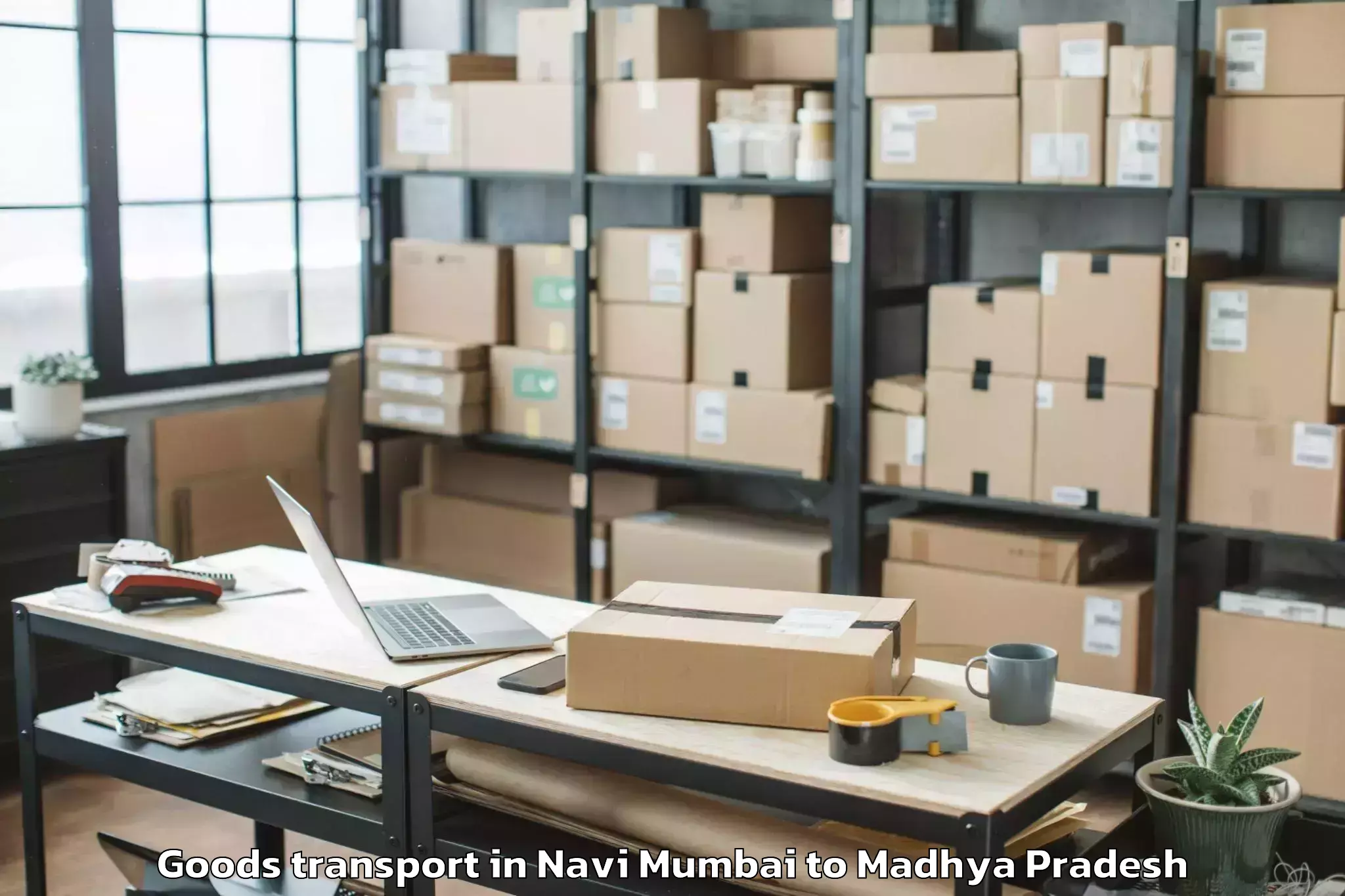 Professional Navi Mumbai to Jaithari Goods Transport